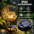 Solar Lights Outdoor Decor Cracked Glass Bulldog Stake Moon Lights Dog Gift - Image 4