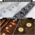 Solar Ground Lights Outdoor Waterproof Flat Garden Solar Disk Lights Floor - Image 3