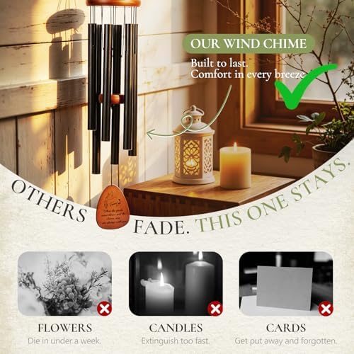 37 Inch Memorial Wind Chimes, Sympathy Gifts - Image 6