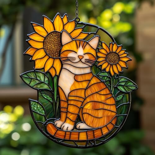 Positive Cat Acrylic Suncatcher by AVAGAN