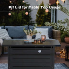Ciays 42 Inch Gas Fire Pit Table, 60,000 BTU Propane Fire Pit for Patio - Image 5