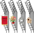 24 Pack 25 Inch Shepherds Hooks Outdoor Metal Garden Hook for Hanging Plant by Hicarer