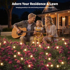 Outdoor Solar Lights Waterproof (8 Pack, 80 LED), Fairy Garden Decor, Fairy Tale Courtyard Decor, Firefly Lights, Solar Garden Lights, Solar Landscape Lights, Gifts for Women Who Have Everything - Image 2
