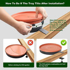 Heated Bird Bath for Outdoors for Winter, 3 Easy Ways to Mount Detachable Bird Bath Bowl, 75W Heated Bird Baths with Thermostatically Controlled for Garden Yard Patio Lawn, Terracotta - Image 5