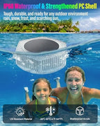 BUCASA Solar Floating Pool Lights with Remote, IP68 Waterproof, 4 Pack - Image 6