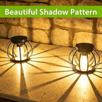 4Pack Solar Hanging Lanterns Outdoor Waterproof Metal Solar Lanterns with Hook, Bright Warm LED Hanging Lights Auto On/Off for Yard Garden Patio Porch Balcony Pathway Outdoor Decor (4) - Image 2