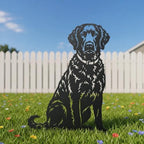 Dog Metal Garden Stake - Weatherproof Dog Silhouette Yard Art, Decorative Outdoor Sign for Lawn & Patio, Heartfelt Gift for Curly Coated Retriever Lovers(Jump,14") - Image 2