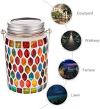 Outdoor Solar Lamp Ornament Hanging Glass Garden Light Lantern - Image 5