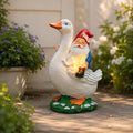 Goose Gnome Garden Statue, Funny Goose Outdoor Decor, Garden Gnome by QMAGGICE