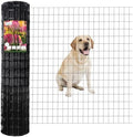 Black PVC Coated Welded Wire Fence 48" x 100' Roll, 2"x3" Mesh, 16 Gauge by FOREHOGARGARDEN%EF%BC%86HOME