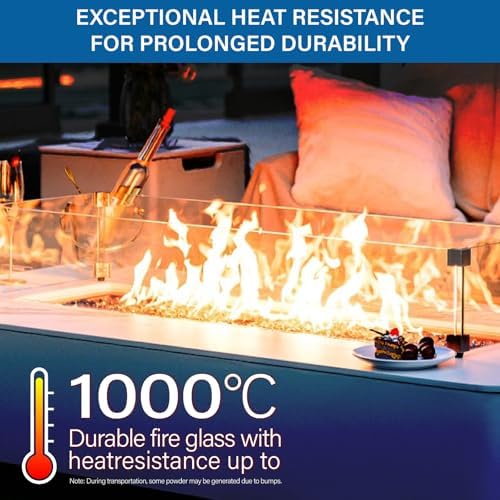 NUPICK 10 Pound Fire Glass, 1/4 Inch Reflective Fire Pit Glass - Image 4