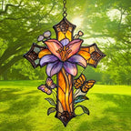 Magnolia Cross Acrylic Suncatcher - Image 3