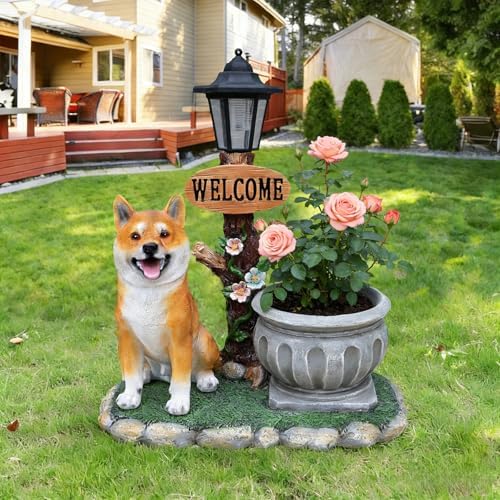 Shiba Inu Statue Garden Planter Pot - Image 3