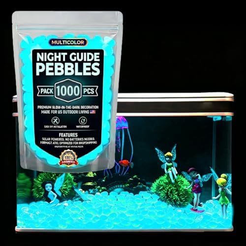 1000pcs Glow in The Dark Garden Stones Glow in The Dark Pebbles DIY - Image 5