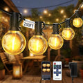 200FT G40 LED Smart Outdoor String Lights with APP Control for Patio by echosari