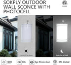 10in Dusk to Dawn Front Porch Light 15W(75W Eqv.) 120V, ETL Listed - Image 2