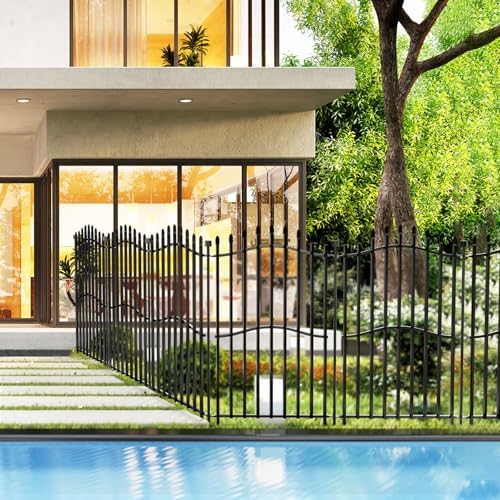 No Dig Garden Fence 40" H x 22.5'L with Gate Decorative Yard Dog Panels - Image 6
