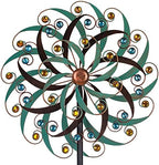 VEWOGARDEN 20" Dia Large Wind Spinner, Outdoor Metal Windmill Spinner - Yard Art Spinner Wind Catchers Sculpture for Patio, Lawn & Garden Decor by VEWOGARDEN