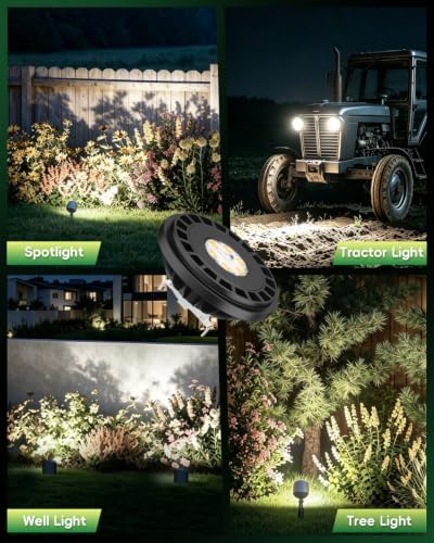 PAR36 Landscape LED Light Bulb 10W 12V Low Voltage Waterproof Spotlight for Outdoor Yard Lighting Tree Light, In-Ground Well Light, Daylight White 5000K - Image 5