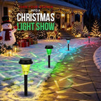 GIGALUMI Solar Christmas Lights Outdoor Waterproof Pathway Lights, 12 Pack - Image 2