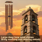 78" Extra Large Wind Chimes for Outside, 6 Thick and Bold Aluminum Tubes - Image 4