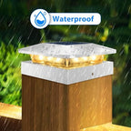 Peasur 20 Packs 4x4 White Solar Post Cap Lights Outdoor with 3 Modes - Image 4