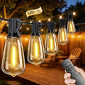 120FT Outdoor String Lights ST38 LED with Remote Waterproof Dimmable by Outdoorlights
