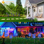 Solar Torch Lights with Flickering Flame Larger Size Halloween Decorations - Image 2