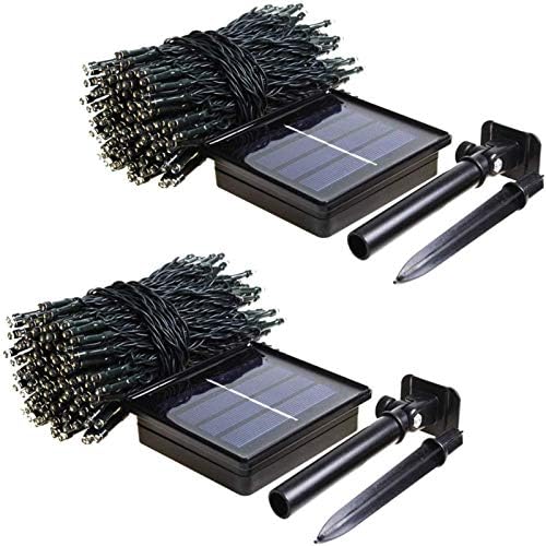 Solar Halloween Lights Outdoor 2 Pack 480 LED Solar String Lights Purple - Image 6