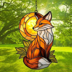 Autumn Fox Acrylic Suncatcher - Image 3