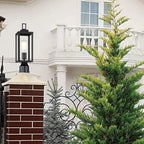 WISBEAM Outdoor Post Light, Pole Lantern, E26 Base 60W Max, Metal Housing Plus Glass, ETL Qualified, Bulbs not Included - Image 5