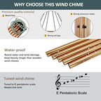 Sympathy Wind Chimes Personalized, 36inch in Loving Memory Wind Chimes, Memorial Gifts for Loss of Loved Mom/Dad, Windchime for Funeral Outdoor - Image 3