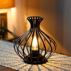 JHY DESIGN Decorations Outdoor Table Lamp Nightlight 7.5''High Modern Style Battery Powered Lamp with 6-Hours Timer Feature Decorative Bedside Lamp for Room Indoor Outdoor Table Garden Party - Image 4