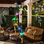 Hummingbird Solar Wind Chimes Outdoor, for All Moms Discover Everything, All for Moms/Women/Grandma/Daughter/Aunt/Friend/Wife/Sister.Gardening Gift,Memorial Gift, Christmas Yard Decor - Image 4