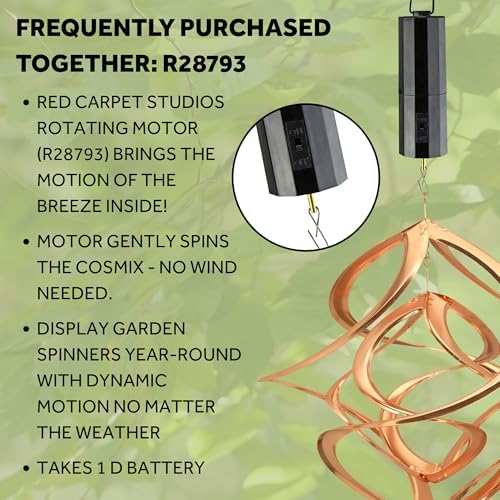 Red Carpet Studios The Original Cosmix Deluxe Helix Wind Spinner, Double Copper, Medium 14-Inch (Pack of 4) - Image 4
