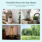 Trellis for Climbing Plants Outdoor, 32" H Obelisk Garden Decor - Image 5