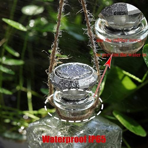 Upgraded 12 Pack Diamond Solar Wine Bottle Lights, 20 LEDs Waterproof Copper Light, Bottle Light Fairy Cork String Lights for Yard Patio Decor, DIY Birthday Gift for Mom Grandma Friend(MultiColor) - Image 6