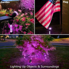 DenicMic Solar Spot Lights Outdoor Waterproof Purple Lens LED 4 Pack - Image 4