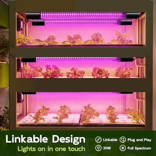Hlite LED Grow Light 16 inch, Hanging Full Spectrum Linkable 4 Pack - Image 5