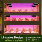 Hlite LED Grow Light 16 inch, Hanging Full Spectrum Linkable 4 Pack - Image 5