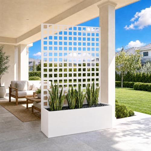 Garvee Metal Planter Box with Trellis 71"x47"x16", 15.7" Deep Planting Bed - Image 2
