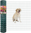 Green PVC Coated Welded Wire Fence 48" x 50' Roll, 2"x3" Mesh, 16 Gauge by FOREHOGARGARDEN%EF%BC%86HOME