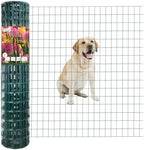 Green PVC Coated Welded Wire Fence 48" x 50' Roll, 2"x3" Mesh, 16 Gauge by FOREHOGARGARDEN%EF%BC%86HOME