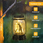 kyoryuger Penguin Gifts for Women/Men Penguin Solar Lanterns Mom Birthday Animal Lovers Lantern Animal Memorial Lights Solar Garden Decoration for Yard, Patio,Backyard,Porch Torches - Image 6