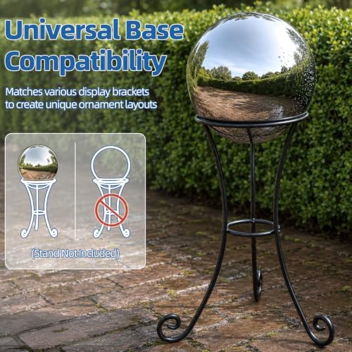 20 inch Gazing Ball, Diameter Polished Reflective Smooth Garden Sphere - Image 6