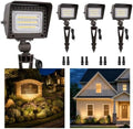 Gardenreet 12V LED Landscape Flood Lights, 12W Low Voltage Outdoor Wall Washer Lights 1200LM Each, 2700K Warm White IP65 Aluminum, Angle Adjustable Wide Beam for Wall Wash, Tree, Sign, 4 Pack by Gardenreet
