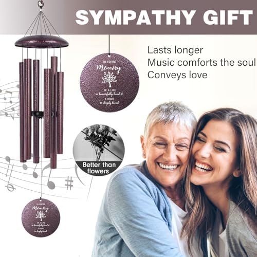 Personalized Tree of Life Memorial Wind Chimes for Loss of Loved One - Image 2