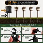 HIBOITEC All-in-One Low Voltage Pathway Lighting Kit Replaceable G4 Bulb - Image 2