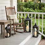 NEEDOMO Lanterns Decorative Indoor&Outdoor, Set of 3 Outdoor Lanterns for Porch, 26" Metal Frame Candle Holders with LED Candles, Fall, Christmas - Image 4