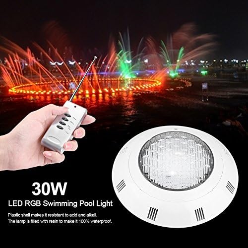 Zerodis LED Underwater Light, AC12V 30W 300 LED RGB Multi Color LED Pool Lights IP68 Underwater Swimming Pool Bright Light with Remote Control for Pond Fountain Aquarium Garden - Image 3